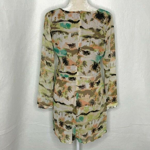 Modbe Shorts Romper M Cream Floral Watercolor - Picture 4 of 5